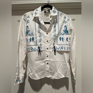Medium Vintage 90s Roughrider by Circle T Long Sleeved Button-up